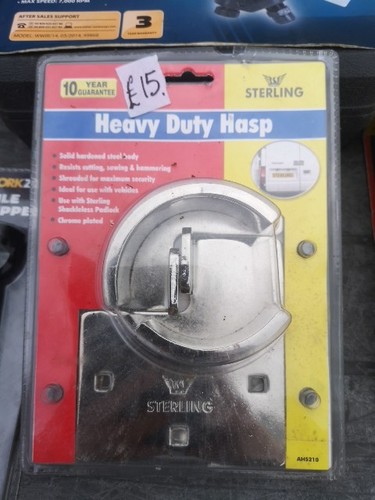 Heavy duty padlock - heavy, hasp