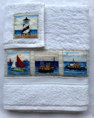 Lighthouse fishing tug - tug, sail