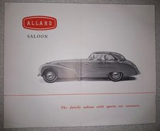 Allard saloon sales brochure - brochure,