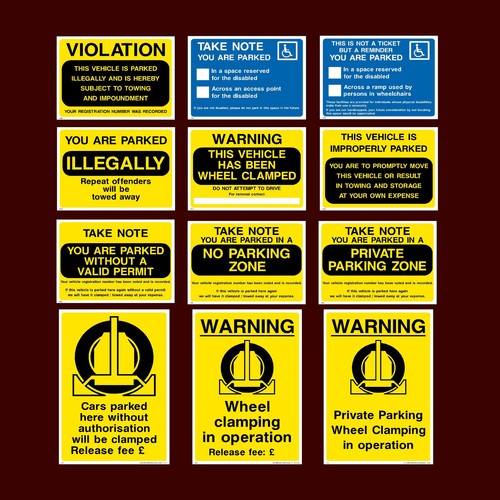 Parking cars will be - will, clamped