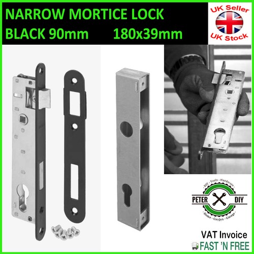 Narrow mortice lock black - narrow,