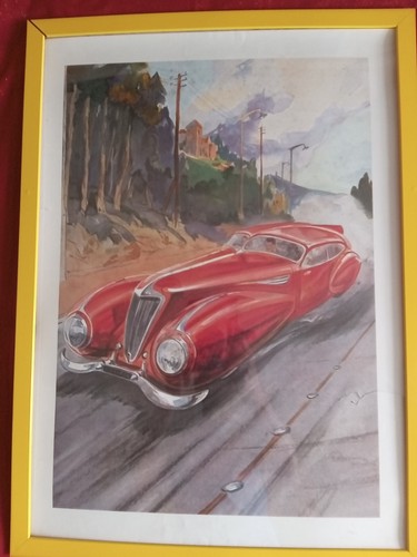 Vintage car advertising - vintage,
