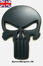 Skull Car Badge Punisher Black
