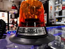 Vision Alert Mag70 12v Rotating Amber Beacon - PN:400.001 Low profile