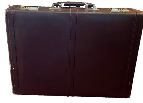 Brown hard sided - 17", briefcase