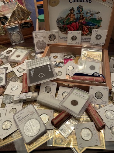 Estate sale silver gold - silver, lot