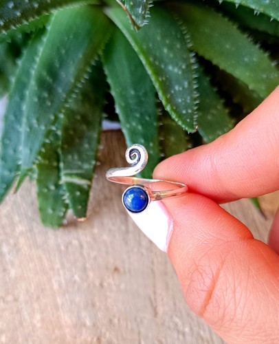 Lapis lazuli silver ring - lapis,