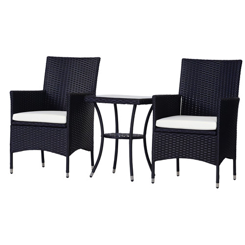 Outsunny rattan bistro - rattan, set