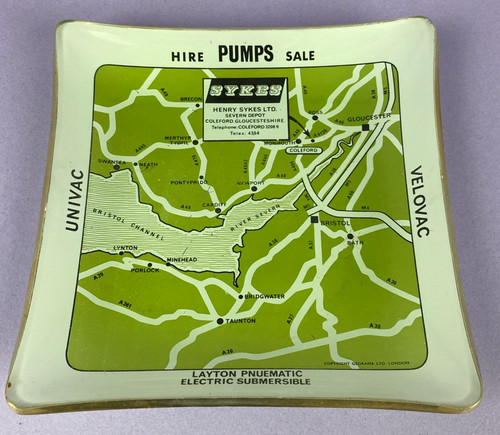Vintage glass ashtray henry - vintage,
