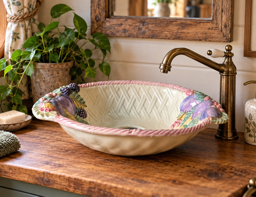 Ceramic vessel sink basin 36cm - ceramic,