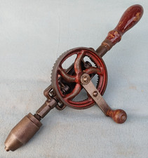 Vintage Wheel Brace Hand Drill   Eggbeater Drill