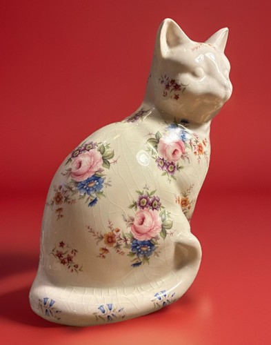 Ironstone staffordshire cat - ,