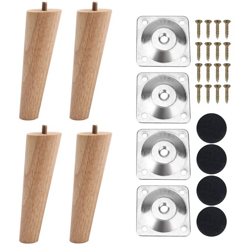 4pcs wooden furniture tapered - wooden,
