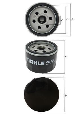 Oil filter knecht 727 - oil,