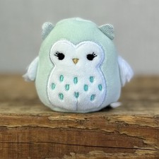 Squishmallow Squishville -Petrina Owl Blue Fluffy Mini (Multi Buy Discount)