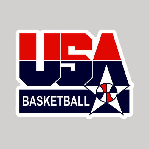 Usa basketball sticker - usa,