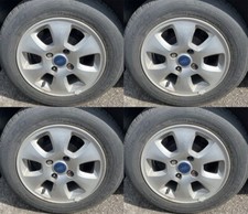 ✅ GENUINE FORD FIESTA MK7 14" 4 STUD 6 SPOKE ALLOY WHEEL SET x 4 2008 - 2017
