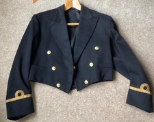 Vintage, military, naval Jacket. 100% wool, lined with gold braid and buttons