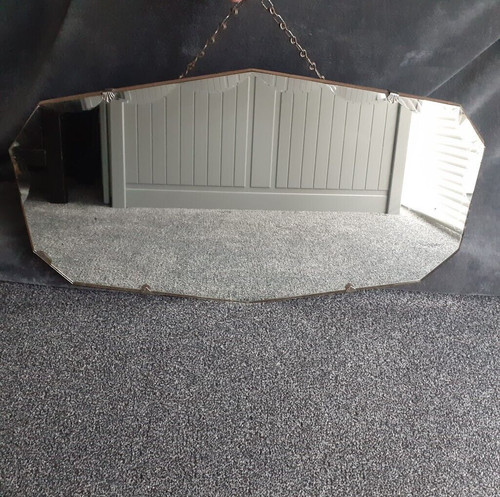 Art deco frameless mirror - deco,