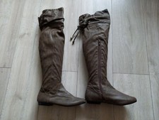 BHS Brown Over The Knee Boots