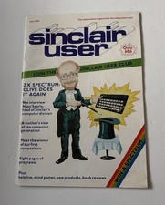 Sinclair User Magazine Vintage 1982 June Computer Sir Clive Zx81 Spectrum Cover