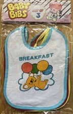 SET OF 3 BABY BIBS WITH 100%