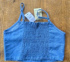 girls denim crop top