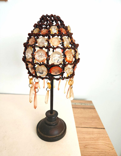 Vintage beaded ornate tea - vintage,