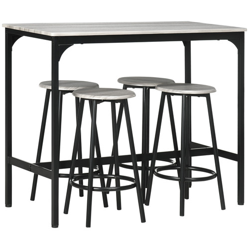 Piece bar table and stools - bar,