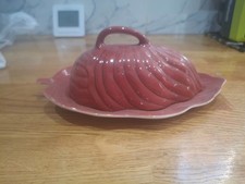 Vintage Red CARLTON WARE LEAF