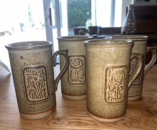 Four tremar mugs daffodil - mugs,