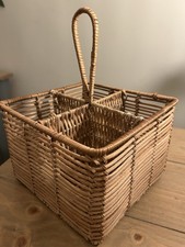 Vintage Woven Wicker Four