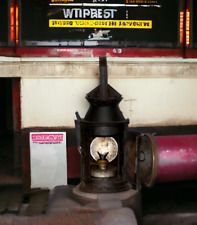 Antique Iron Lamp Lantern Original Old Hand Crafted