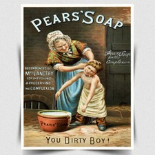 Pears soap sign - soap, metal