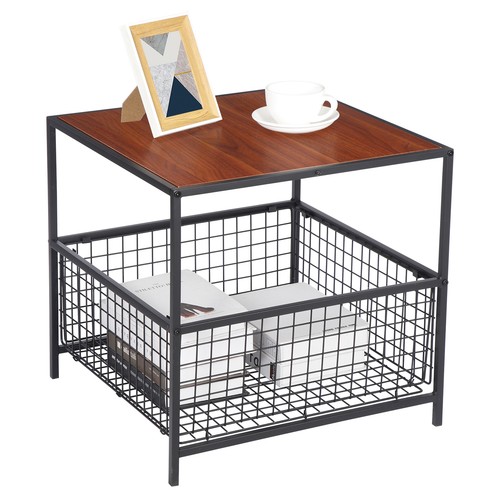 Tier side table storage - side, w/