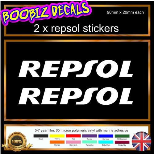 Repsol motorcycle stickers - 2x,