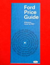 1967 FORD PRICE LIST - Lotus