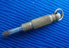 UNUSUAL Vintage Pocket Watch Key Spinning LONG HANDLE  -  number 12 or 7