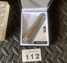 Working Vintage COLIBRI Flint Lighter Soft Flame Brushed Chrome New  Lot 112