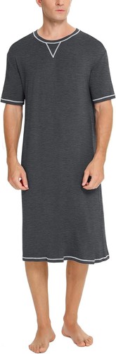 Mens nightshirt short sleeve - nightshirt,