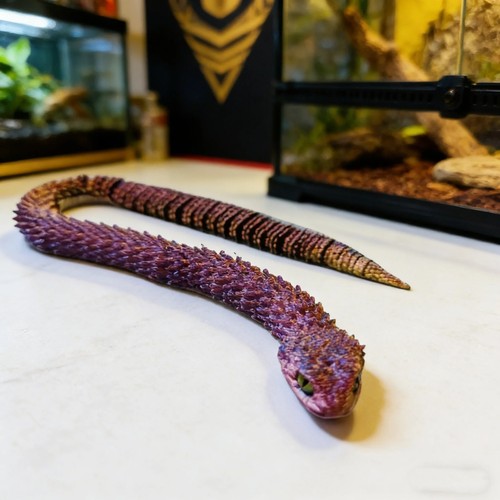 Printed snake decor 30cm - snake,
