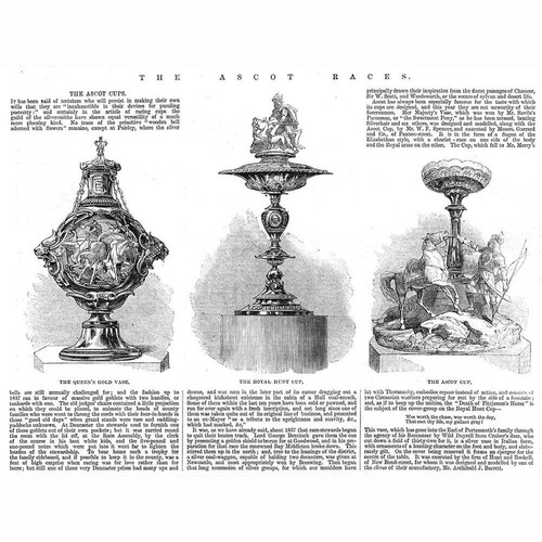 Ascot horse race trophies - ascot,
