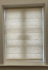 Roman Blind Thermal - Blinds2go - "Elodie Clotted Cream" - 1160L x 730W