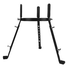 ­Conga Drum Stand Black Color Iron Adjustable Height Non Slip Conga Drum Basket