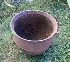 Antique Cast Iron Bean Pot