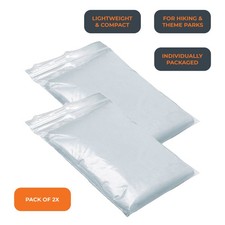 2x Adult Clear Waterproof