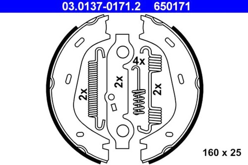 Parking brake shoe - parking,