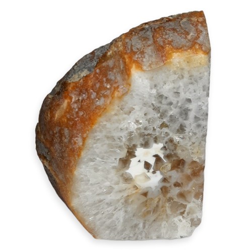 White druzy sun brown - white,