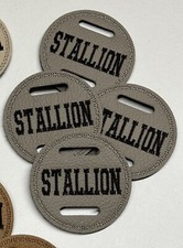 4 X 6cm  LEATHER Stallion