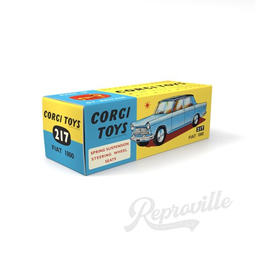 Repro box for corgi 217 - box,
